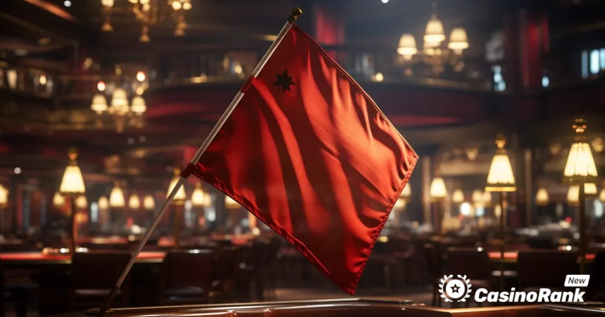 Grote rode vlaggen die wijzen op nieuwe online casinozwendel